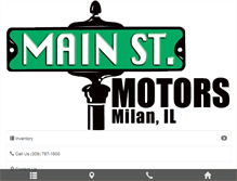 Tablet Screenshot of mainstmotors.com